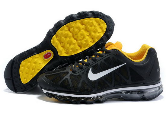 Mens Nike Air Max 2011 Black Yellow Italy
